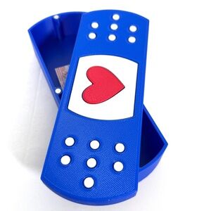 Bandage-Style Storage Case with Heart Design